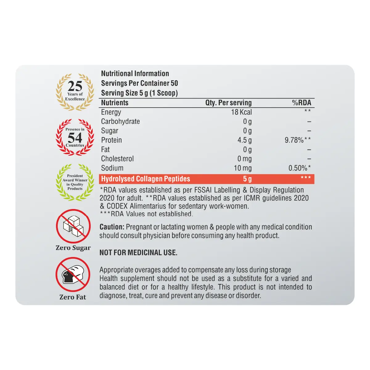 Zeelab Collagen Powder 250 g